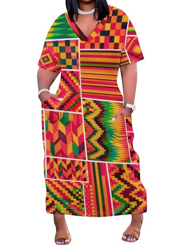 Image of SUZONANA Womens African Dresses Sexy Casual T-Shirt Dresses Long Sleeve Oversized Baggy Summer Sundress