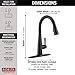 Delta Essa Matte Black Kitchen Faucet with Pull Down Sprayer, Modern Single Hole Kitchen Sink Faucet, Single Handle, Matte Black 9113-BL-DST