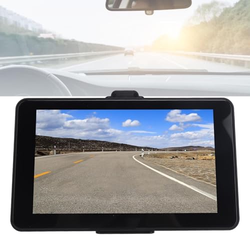 Tbest Navegador GPS con Pantalla Táctil, de Navegación Dual de Pantalla Grande para Automóvil, Camión, Autobús, Transmisión FM, Recordatorio de Voz, Navegación GPS Portátil