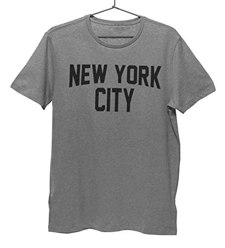 Image of New York City Youth T-Shirt Screen-Printed Heather Gray Boys Lennon Tee - Grey - Youth S