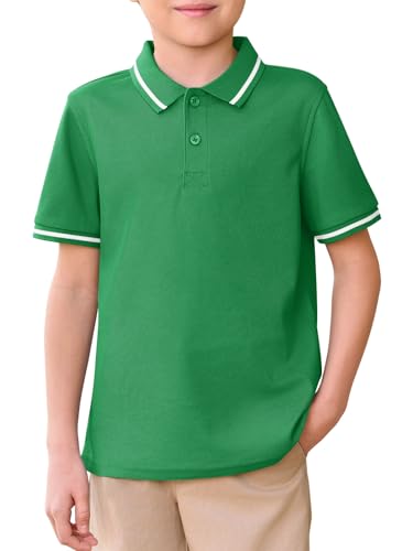 Opiniones y reviews de Camisetas y polos para Niño que Puedes Comprar On-line. 40 Haloumoning - Polo de manga corta para niños de 5 a 14 años, Verde, 5-6 Años