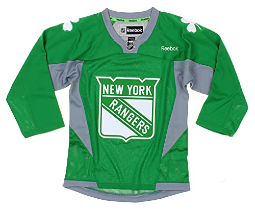 NHL New York Rangers Youth Boys St. Patrick s Day Green Replica Jersey