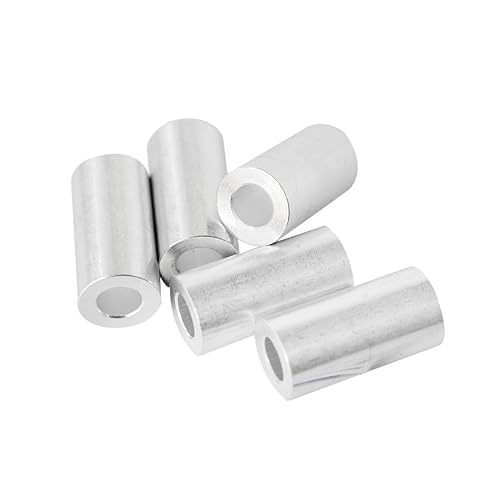 Miniatura 8 de Espaciador de aluminio de 34 pulgadas de diámetro exterior x 38 pulgadas de diámetro interior x elige tu longitud, espaciador redondo sin roscar,