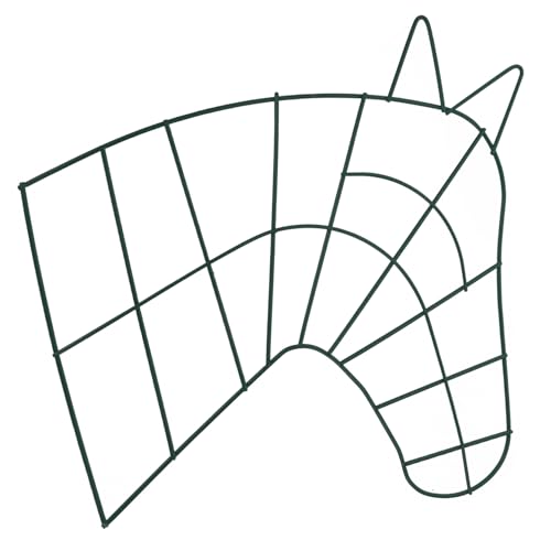 QUMIIRITY Home Metal Wreath Frame Horse Shaped Iron Rack for Holiday Decorations for Christmas Year and Valentine Day Indoor and Outdoor Use