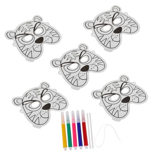 LRXIYODE DIY Tiermasken Bemalen Bastelset