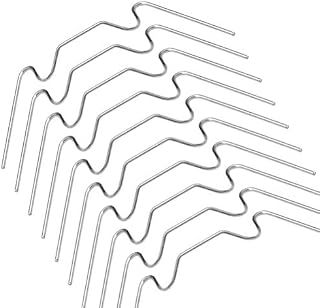 75 Pcs Greenhouse Glass Clips, Stainless Steel Greenhouse W Clips Halls Greenhouse Accessories Greenhouse Glazing Clips Greenhouse Window Clips Wire Clips for Greenhouse Glass (3mm Thick)