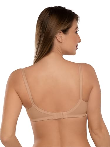 Image of Daisy DEE Women's Cotton Seamed Non-Wired Regular Straps Full Coverage Non-Padded Bra - NSHTL