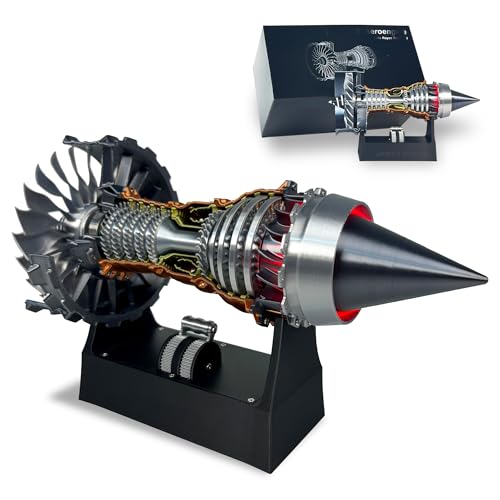 HI-REEKE Jet Engine Model Kit, TR900 Turbofan Aircraft Engine Model 3D Printing Toy for...