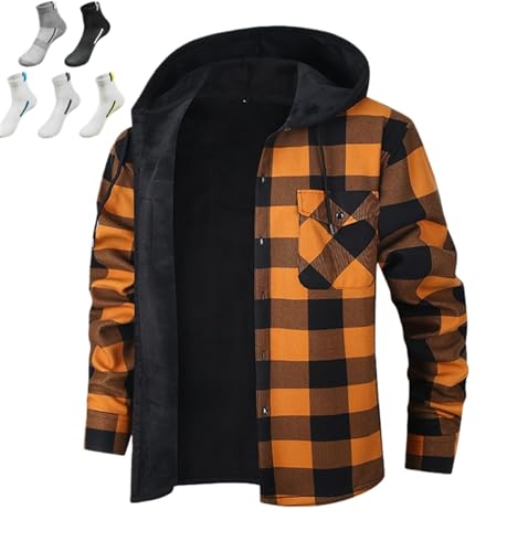 Sweat à capuche robuste homme veste en flanelle et manteau d'hiver