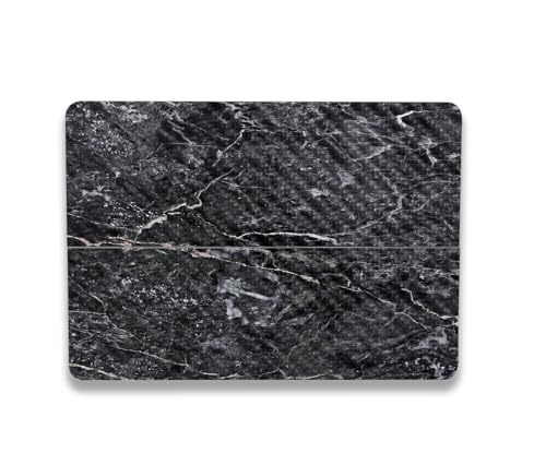 Image of MightySkins Carbon Fiber Skin Compatible with Microsoft Surface Laptop Studio 2 (2023) Full Wrap Kit - Onyx Marble | Protective, Durable Textured Carbon Fiber Finish | Easy to Apply | Made in The USA