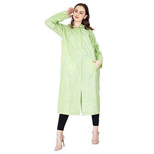 Image of Trendy Women's /Girl Rain Coat /Rain Wear (Along with Cap) Absolute Comfortable and Made with 100% Water Proof Material.