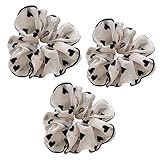 Heart Hair Ties Champagne Scrunchies Hair Elastics Band Ponytail Holder Bracelet Ropes Silk Satin Ha