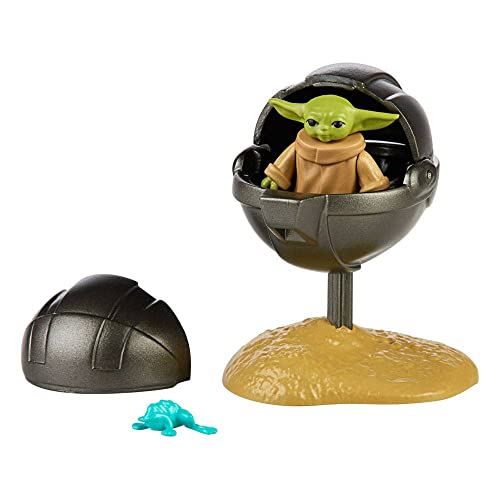 Star Wars Hasbro Retro Collection The Child Spielzeug 9,5 cm große The Mandalorian Action-Figur mit Accessoires, Spielzeug für Kids ab 4 Jahren, F2023