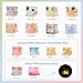LUCKJOY Square Cat Series Blind Pack (3PCs in one Bag) Random Design Cat Blind Box Figures Collectible Toys Cute Mystery Box Home Decorations Holiday Birthday Gifts