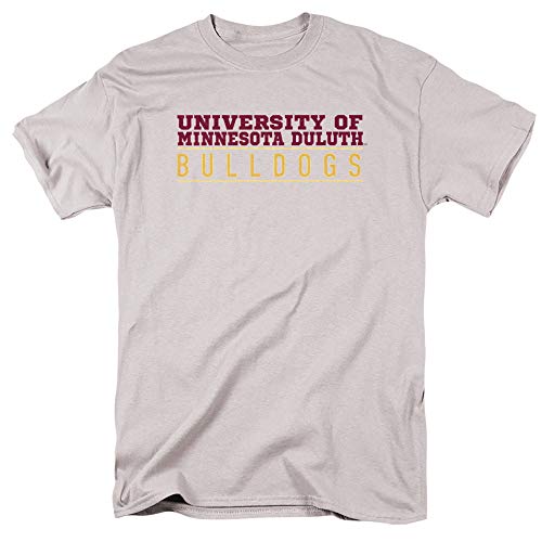University of Minnesota Duluth Between The Lines Unisex T Shirt, Silver, S
