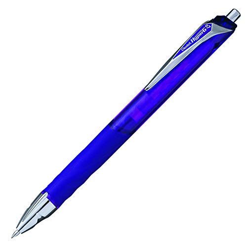 Bolígrafo retráctil Pentel Hyper G tinta gel violeta 0.7 mm miniatura 1