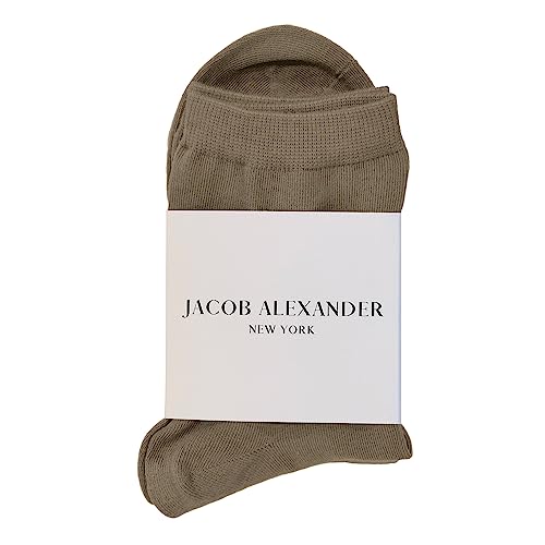 Image of Jacob Alexander Pair of Adult Solid Crew Dress Socks