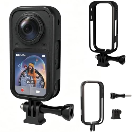 Coyktonty Insta360 X6�p�J�����P�[�W | ABS�ی�P�[�X �O�r�⎩�B��_�����t���邽�߂�0.25�C���`�̃l�W���t��