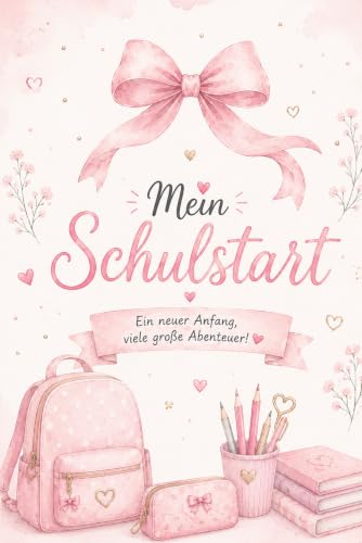 Mein Schulstart ? Coquette Notizbuch fuer Maedchen | 6 x 9 Zoll | 120 linierte Seiten | Geschenk zur Einschulung | Schulanfang |