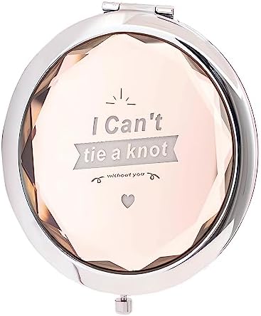 Soinos Pack of 6 Makeup Mirror for Wedding Parties and Bridesmaids Proposal Gifts - Compact, Portable and Perfect for On-The-Go Glam!