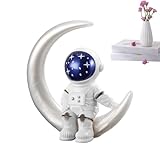 Figura de explorador espacial - Decoración cósmica, escultura de astronauta | Dormitorio de figuras de astronautas, Relajación de figuras de astronautas, Organización de figuras de astronautas, Regalo