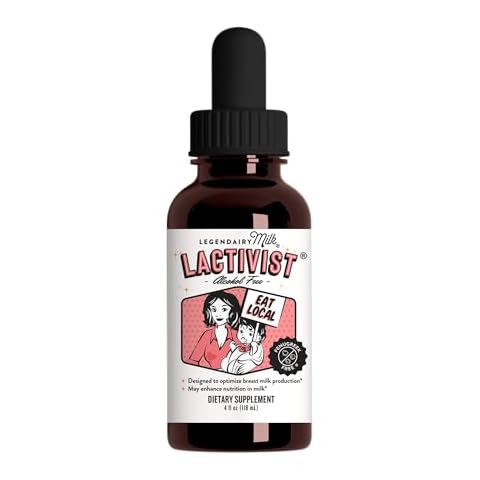 Legendairy Milk Lactivist Drops, Breastfeeding Supplement to Increase Breast Milk Supply, Organic Torbangun for Lactation, Made in USA, Alcohol Free, 4 Fl Oz Cover