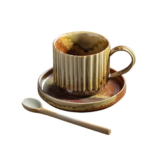 Effonek �̎��胔�B���e�[�W �R�[�q�[ �J�b�v & �\�[�T�[ �Z�b�g ���{�̗q�Ă�����̃J�b�v & �\�[�T�[�� �F�l��Ƒ� ������ ���̑��̋@��ւ̑��蕨�ɍœK�ł� (�q�Ă����F�i�X�v�[���Ȃ��j,�V���v���ŃG���K���g250ml)