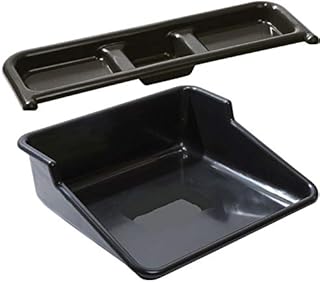 Large Black Plastic Potting Tray with Shelf Garden Greenhouse Plant Pot Tidy Work Table
