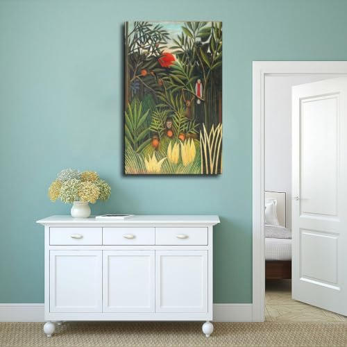 Tableau jungle Henri Rousseau impression toile premium - 4