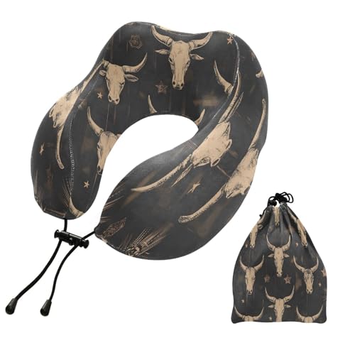 Almohada de viaje de espuma viscoelástica ajustable miniatura 1
