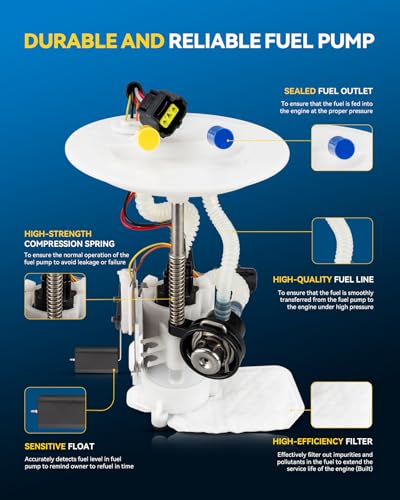 Image of PHILTOP Electric Fuel Pump Assembly FG0867 Fit for Explorer
