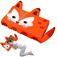 Schlummerkids Kissen – Süßes Kinderkopfkissen Mit Kawaii-Tier-Motiv Für Gesunden Schlaf (50x30x7 Cm, Kätzchen)