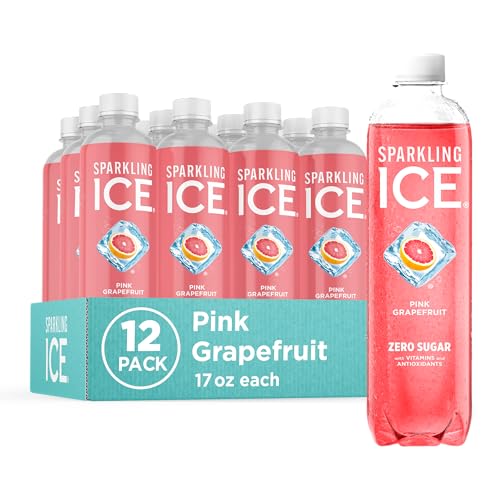 Sparkling Ice Pink Grapefruit 17 Ounce Bottles (Pack of 12) by Sparkling ICE
