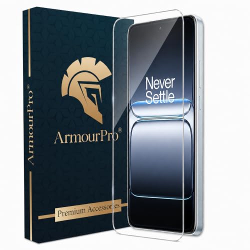 Image of ArmourPro 3D Borderless Tempered Glass for Oneplus Nord CE 5, Nord 5 and OnePlus 15R, HD Clear Curved Edge to Edge Screen Protector, 9H Hardness, Oleophobic Coating, Case Friendly | Pack of 1