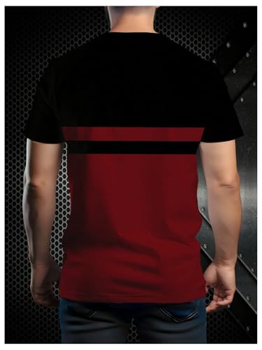 SOLY HUX Men's Color Block Letter Graphic Tees Short Sleeve Crew Neck T Shirt Casual Summer Tops2