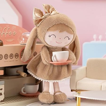 Image of RVA Cute Bunny Baby Doll Plush Toys Lovable and Huggable Gift for Birthdays & Occasions for Children, Kids, Baby Girl Cuddly Soft Plushies Stuffed Plush Companions(Size 65 cm) (Brown)