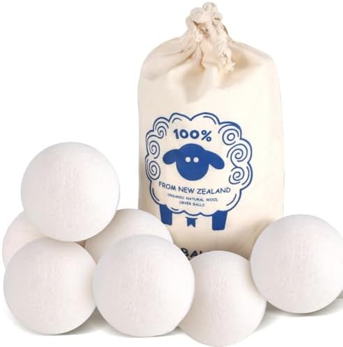 Contact Dermatitis: Dealing With Itchy Skin Wool Dryer Balls (2.4")6-Pack, Dryer Balls Laundry Reusable, Natural Fabric Softener, Reduces Clothing Wrinkles, Cuts Drying Time, A More Effective Alternative to Plastic Balls and Liquid Softeners