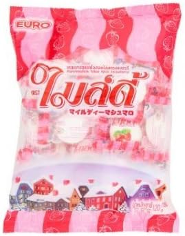 120g Marshmellow with Strawberry Cream Thailand Candy Thai Dd
