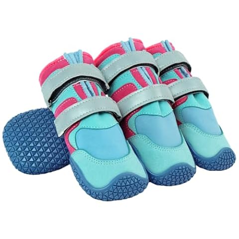 Lelepet 4pcs Dog Shoes for Winter Waterproof,Dog Snow Booties for Small Size Dogs M — $15.74 (50% off)