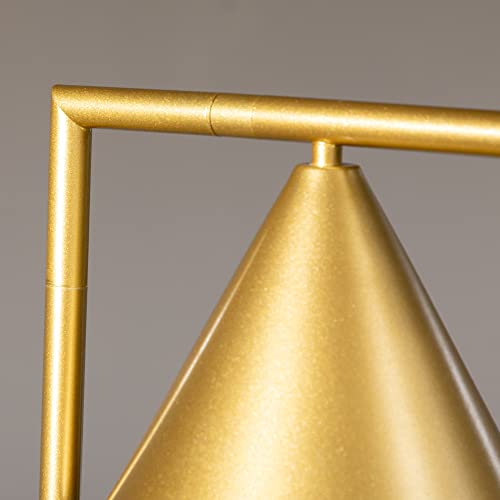 Homcom Modern Floor Lamps For Living Room Lighting, Adjustable Standing Lamp For Bedroom Lighting With Rotating Head, Bedside Lamp For Ambient Lighting, (Bulb Not Included), Gold #TOP7