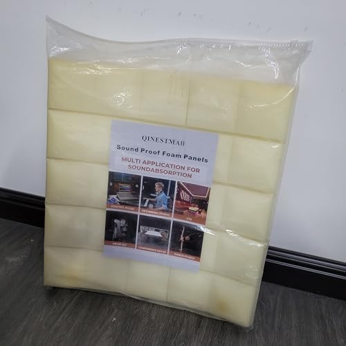 QINESTMAll Sound Proof Foam Panels – High-Density Noise Reduction for Home, Studio, and Office