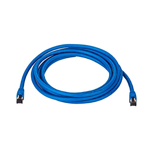 Image of Cables Direct Online Cat8 Blue 5FT SFTP Ethernet Patch Cable 40Gbps 2000Mhz Connection 26AWG Shielded Copper RJ45 Backwards Compatible with Cat5, for Cat6, Cat7 for Modems, Routers, Networks