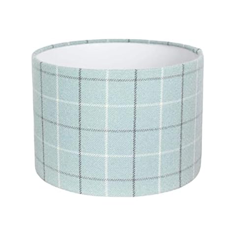 Duck Egg Tartan Check Lampshade by Harrison Cropper Cover