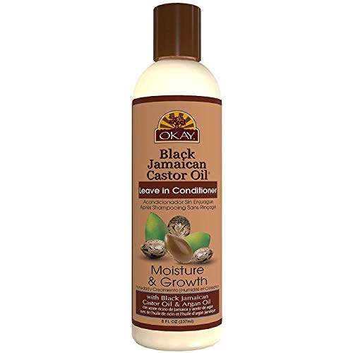 OKAY Black Jamaican Castor Oil Coconut Leave In Conditioner 8 Oz