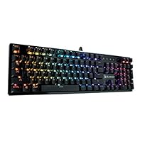 Bloody B820 Optical Mechanical Gaming Keyboard with Individually Backlit RGB LED Keys Wired, 104 Keys Standard, Blue Switch - MX Blue Equivalent for Windows PC and Laptop