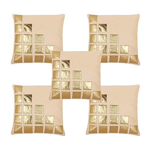Solid Velvet Cushion Cover Standard Decoration Home Bedroom Set of 5 Pillowcase - Picture 9 of 15