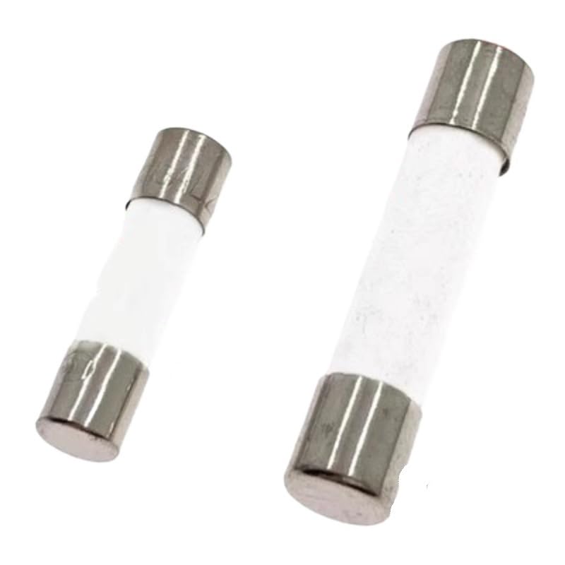 Lot De 10 Fusibles Rapides 5 X 20 Mm, 6 X 30 Mm, 0,5 A