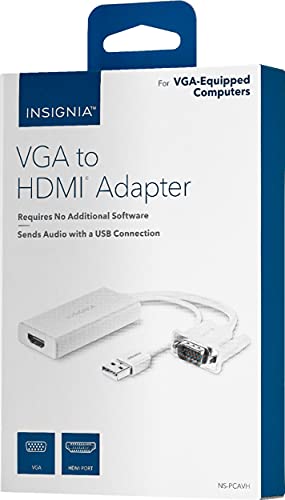 Adaptateur VGA vers HDMI Insignia NS-PCAVH convertisseur vidéo PC portable TV - 5