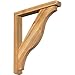 Ekena Millwork BKT0402X26X30FST04RWR Funston Craftsman Rough Sawn Bracket w/Offset Brace, Western Red Cedar