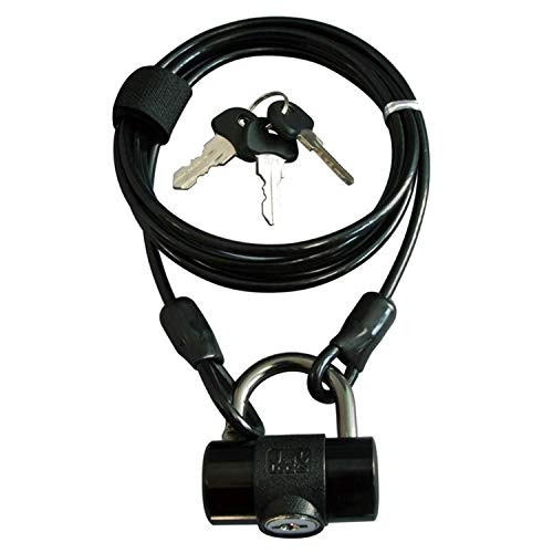 J&C 多機能ワイヤー錠 JC−019W BK ブラック